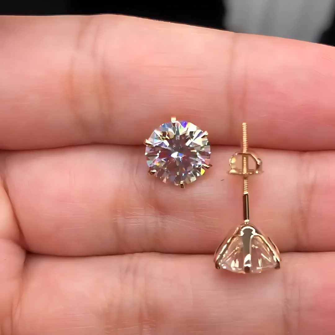 Sarah – Promienne kolczyki-solitery