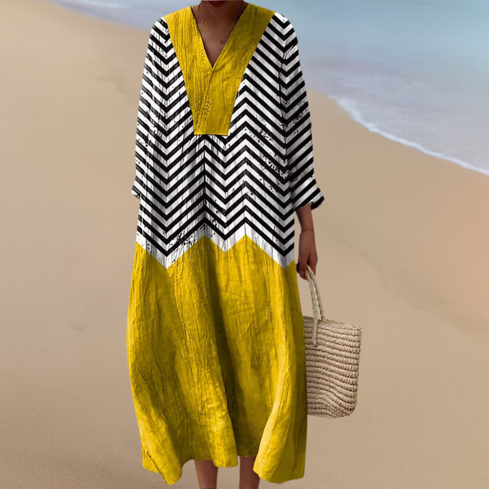 Sukienka Maxi Boho – Odważne Wzory, Nieskomplikowany Komfort