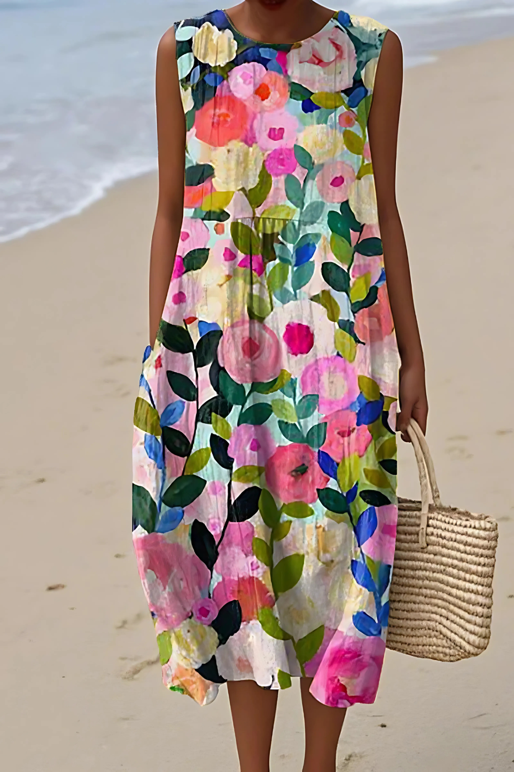 Sukienka bez rękawów – Swobodny urok na słoneczne dni