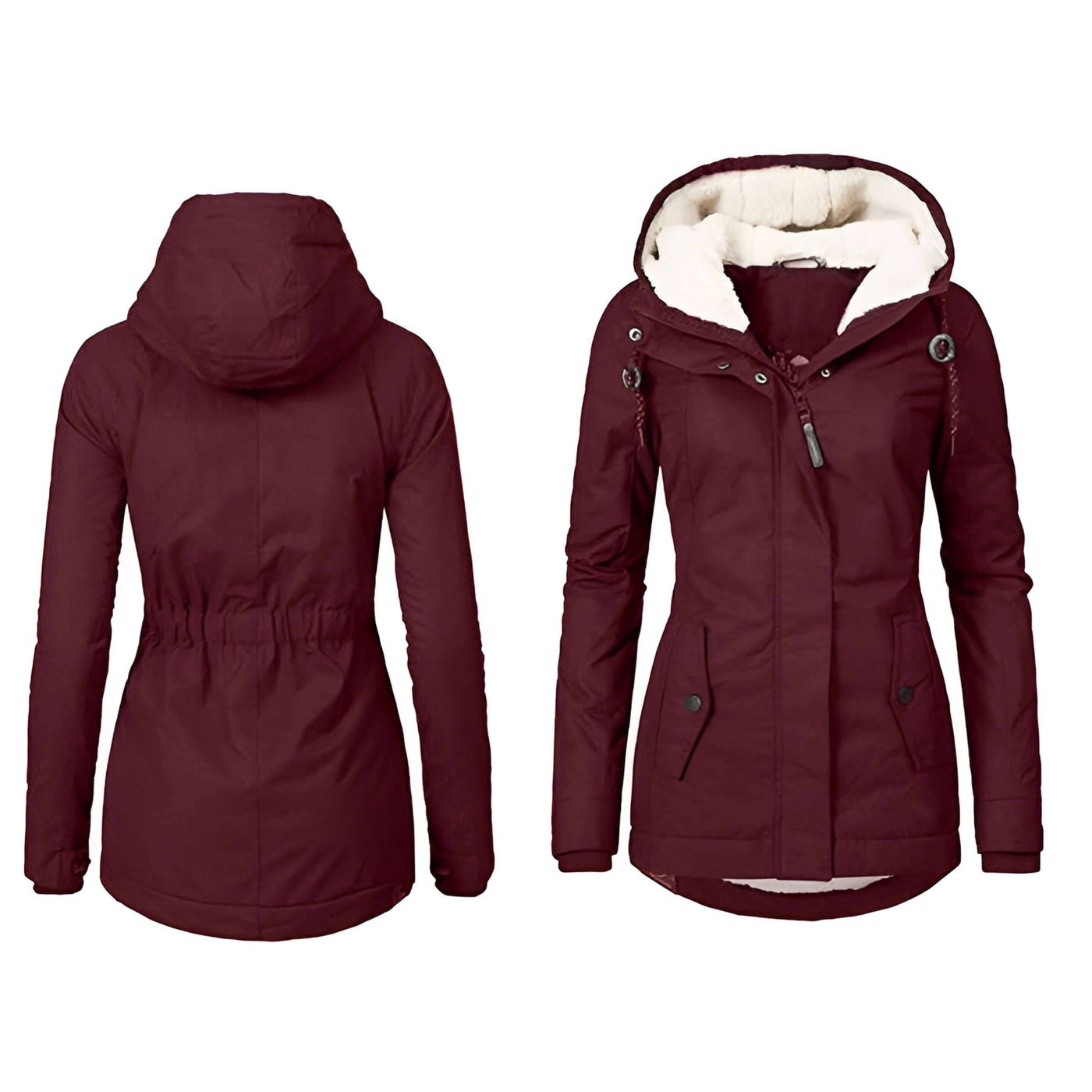 Brittany | Ciepła damska kurtka z kapturem