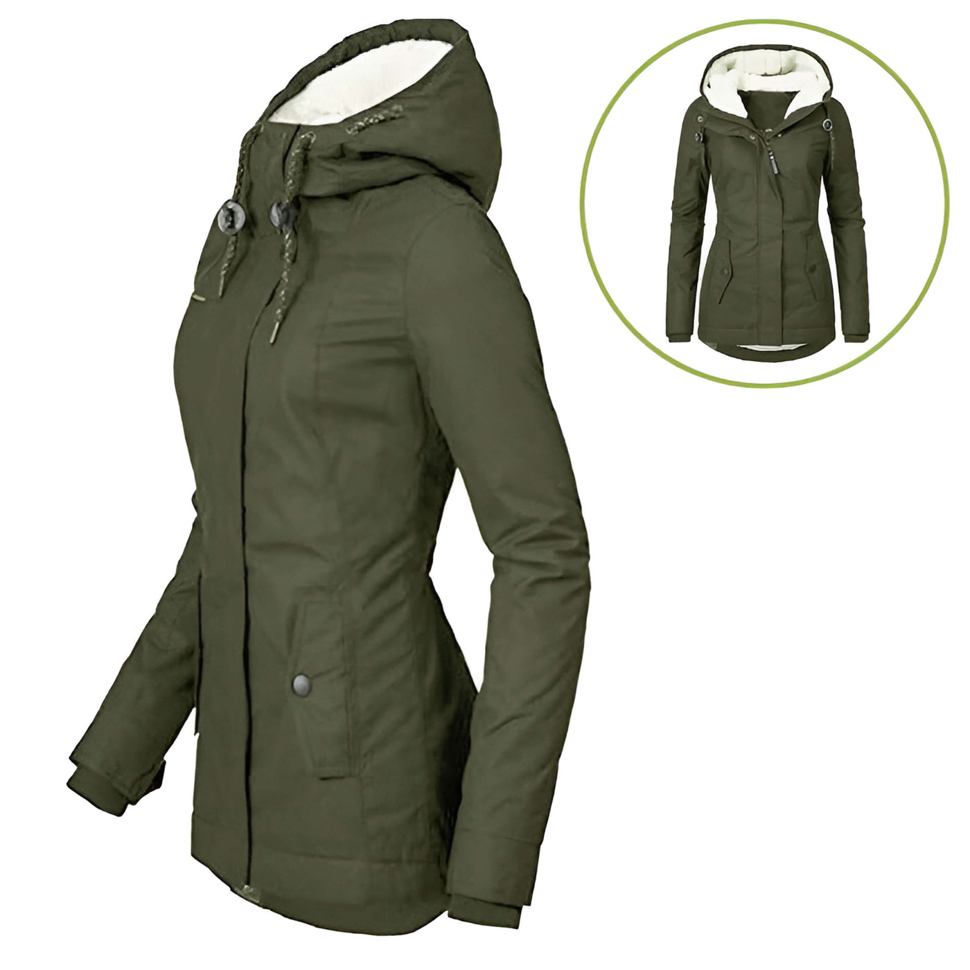 Brittany | Ciepła damska kurtka z kapturem