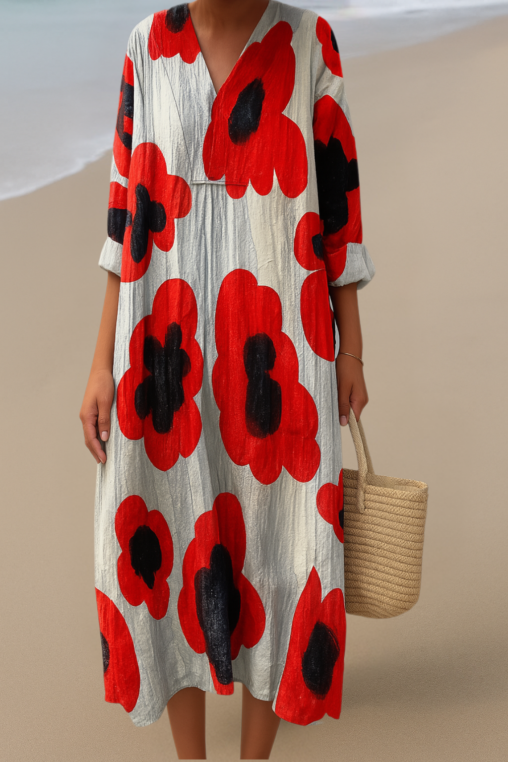 Sukienka maxi w kwiaty – Odważne kwiaty, naturalna pewność siebie